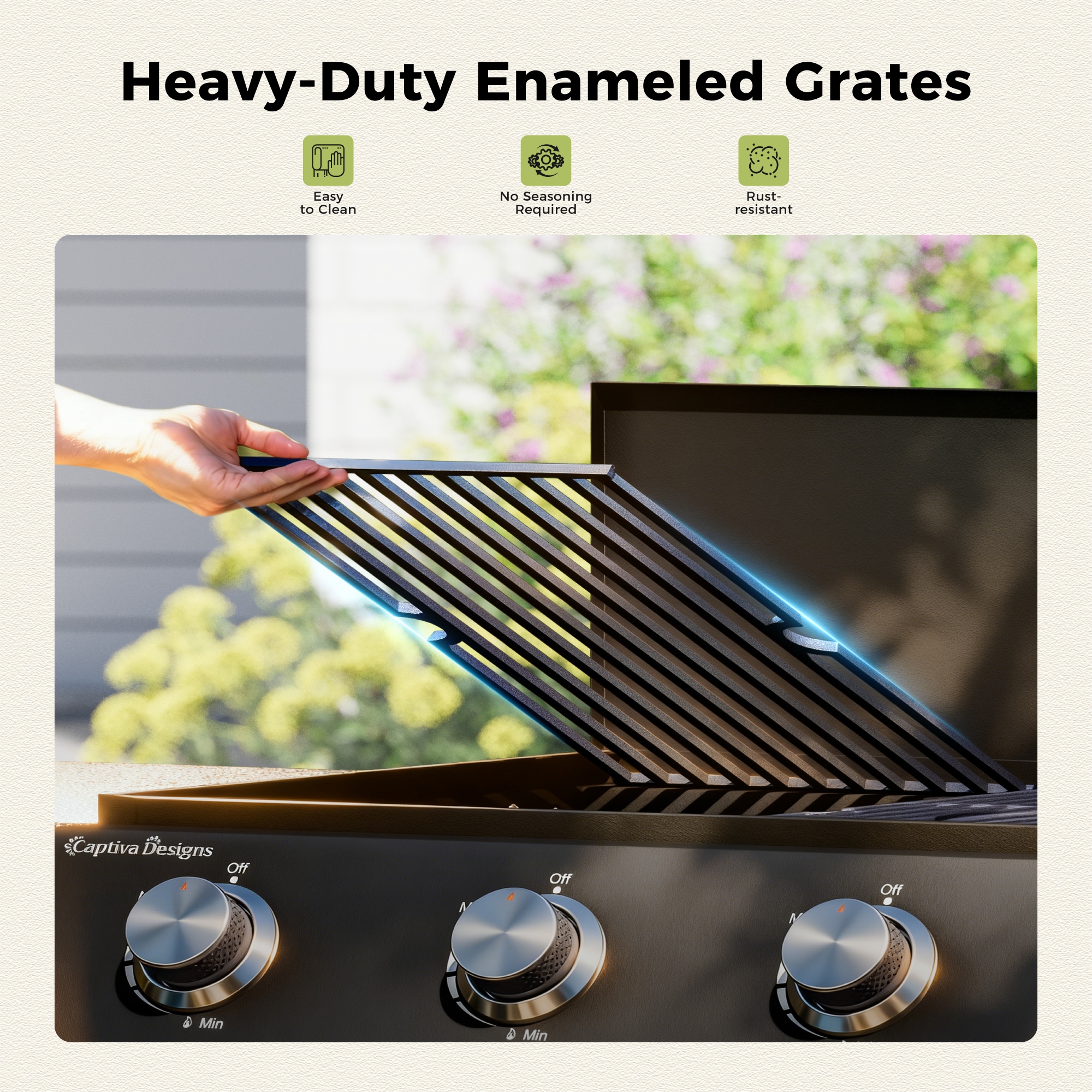 Sunshine Valley Grill and Griddle Combo 4 -Burner Liquid propane Flat Top Grill