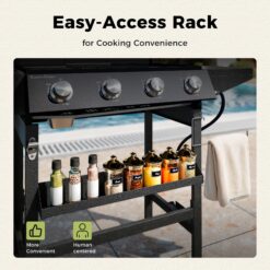 Sunshine Valley Grill and Griddle Combo 4 -Burner Liquid propane Flat Top Grill