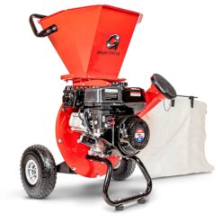 GreatCircleUSA Manual 7 -HP Gas Wood Chipper, 3-in Maximum Branch Diameter 2-Bushel Bag Included