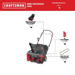 CRAFTSMAN SB270 21.0-in Single-stage 208-cc Push with auger assistance Gas Snow Blower