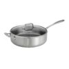 Tramontina Tri-Ply Clad Stainless Steel 6-Quart Saute Pan with Glass Lid, Induction-Ready Cooking Pan, Dishwasher-Safe, NSF-Certified