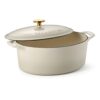Tramontina Bestow Enameled Cast Iron Oval Dutch Oven Pot with Lid, Large 7-quart, Blue