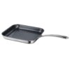 Tramontina Utsava Tri-Ply Clad Stainless Steel 10-Inch Square Grill Pan with Ceramic Non Stick Interior, Induction-Ready