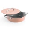 Tramontina Fiora 4.25-Quart Multipurpose Ceramic Non Stick Cooking Pan with Lid, Spanish Villa