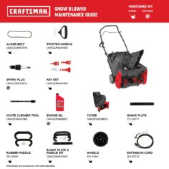 CRAFTSMAN SB270 21.0-in Single-stage 208-cc Push with auger assistance Gas Snow Blower