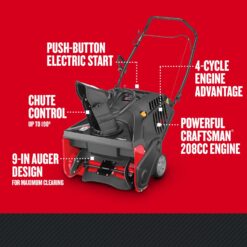 CRAFTSMAN SB270 21.0-in Single-stage 208-cc Push with auger assistance Gas Snow Blower