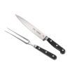 Tramontina Professional 2-Piece Carving Set, 8-inch High Carbon Steel Blade Slicing Knife with Carving Fork, Polywood Handles, Dishwasher Safe