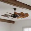 Progress Lighting Springer 52-in Architectural Bronze with Distressed Walnut Blades Ceiling Fan Light Kit Compatible and Remote Control Included 12 -Blade