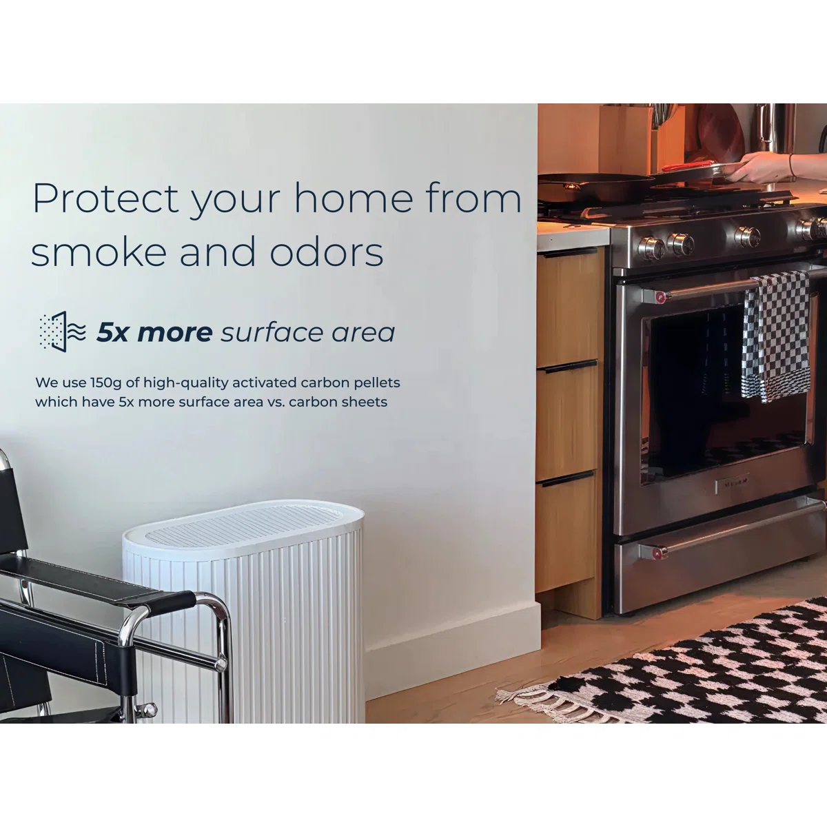 Windmill Smart 3-in-1 True HEPA Air Purifier, Navy