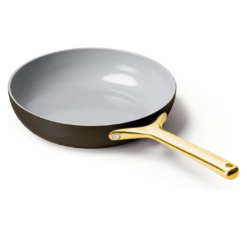 Caraway Nonstick Ceramic Frying Pan (2.7 qt, 10.5") - Non Toxic, PTFE & PFOA Free - Black