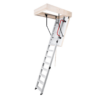 STAIRLUXE Insulated Aluminum Folding Attic Ladder 8-Feet to 9.18-Feet (Rough Opening: 24.41-Inches x 48.03-Inches ) with 352-lbs. Capacity