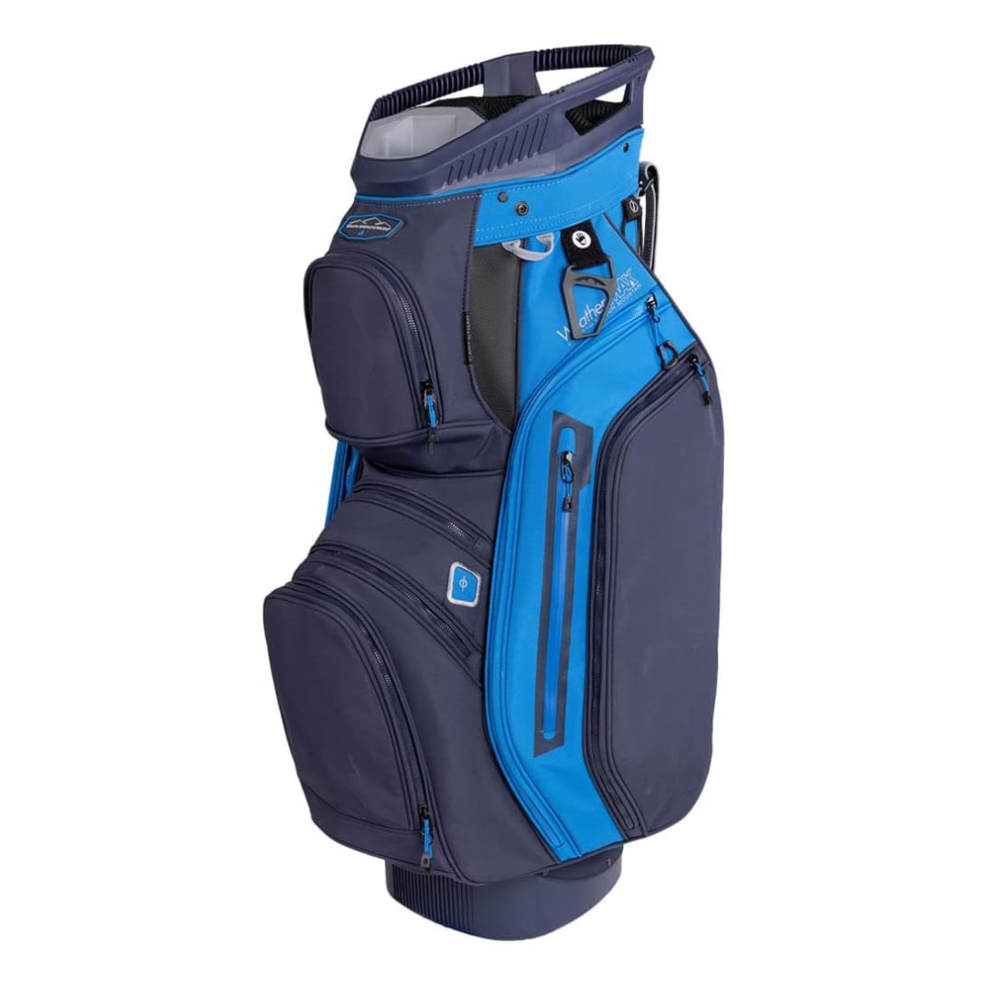 Sun Mountain 2023 Weathermax Golf Cart Bag Gray-Moss-Inferno, Cobalt-Navy