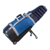 Sun Mountain ClubGlider Meridian Golf Travel Bag - 4-Wheel Rolling System, Extendable & Retractable Legs, Navy-Cavalry