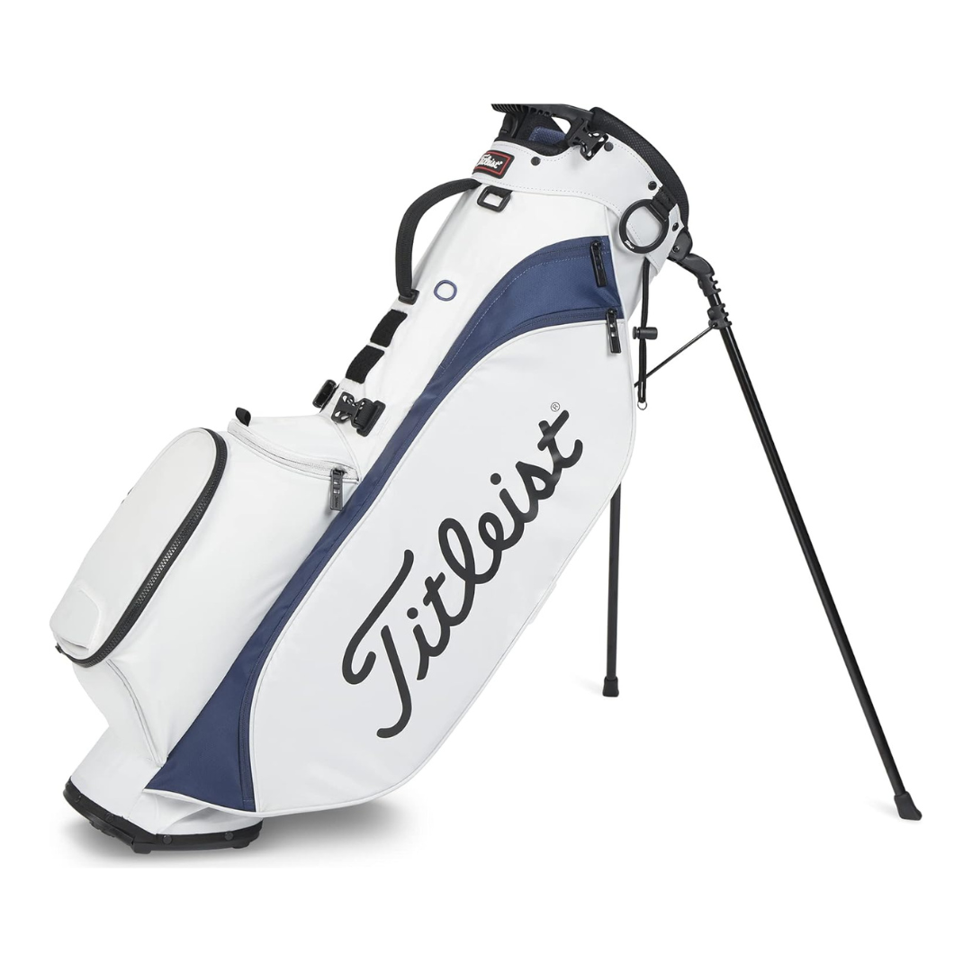 Titleist Players 4 Golf Bag, White/Navy