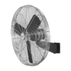 Comfort Zone Oscillating High Velocity Industrial Wall Fan, 30 inch, 2 Speed, All Metal, Adjustable Angle & Tilt