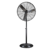 Comfort Zone Industrial Pedestal Fan, 30 inch, 3 Speed, High Velocity, Adjustable Height 56” to 76”, Metal