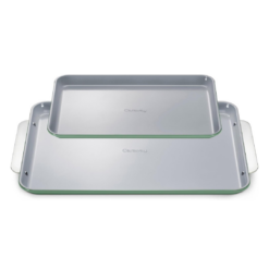 Caraway Non-Stick Ceramic Baking Sheet Duo - Naturally Slick Ceramic Coating - Non-Toxic, PTFE & PFOA Free - Sage