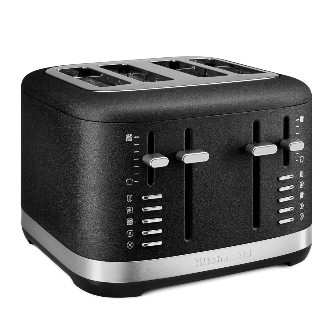 KitchenAid 4 Slice Toaster, KMT4109BK, Cast Iron Black