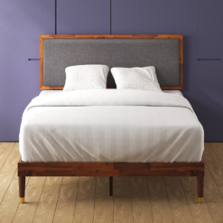 Zinus Full Espresso Wood with Headboard