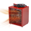 Comfort Zone CZ290 NEMA 6-30P 4,800-Watt Fan-Forced Industrial Heater, Integrated Thermostat Control, Red
