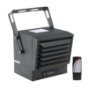 Comfort Zone 10,000W Hard-Wired Garage Heater, Black