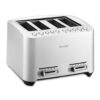 Breville BTA840XL Die-Cast Smart Toaster, 4 Slice, Brushed Stainless Steel