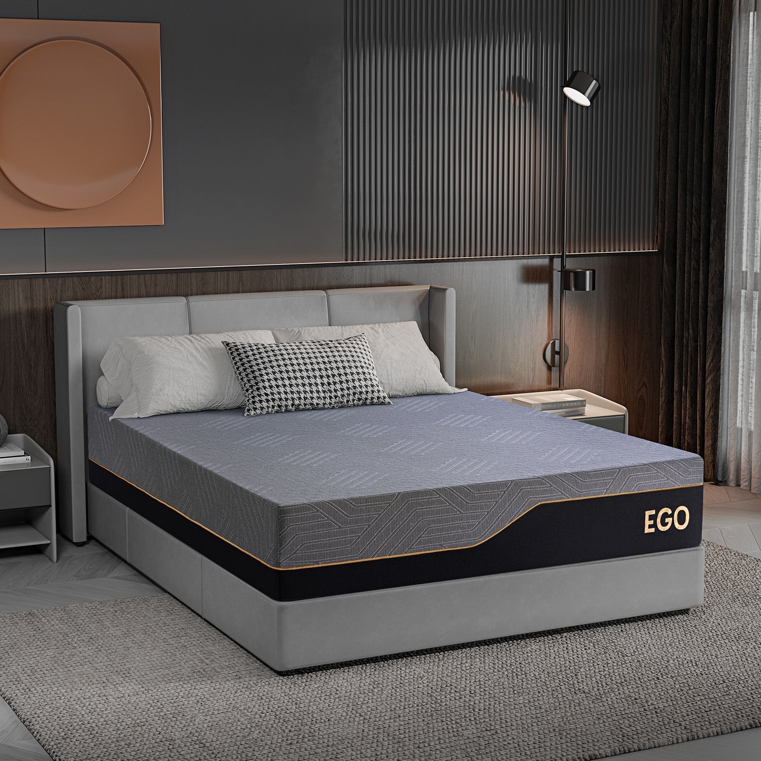 EGOHOME Black 14" Classic Mattress, Foam Classic, Queen - Image 2