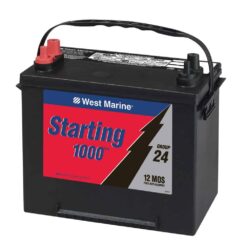 WEST MARINE Flooded Marine Starting Battery, 1000MCA, Group 24