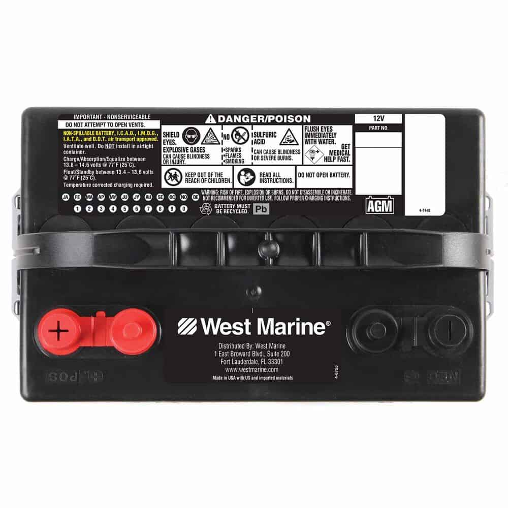 WEST MARINE High Cranking Power AGM Battery