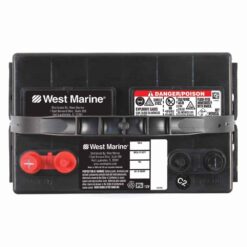 WEST MARINE Dual-Purpose Flooded Marine Battery, 675 MCA, Group 24