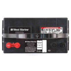 WEST MARINE Dual-Purpose Flooded Marine Battery, 800 MCA, Group 27