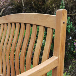 Cambridge Casual Colton 48-in W x 36.25-in H Natural Teak Teak Garden Bench