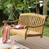 Cambridge Casual Colton 2 -person Natural Teak Wood Outdoor Swing
