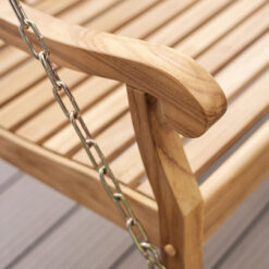 Cambridge Casual Colton 2 -person Natural Teak Wood Outdoor Swing