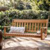 Cambridge Casual Thames 2 -person Natural Teak Wood Outdoor Swing
