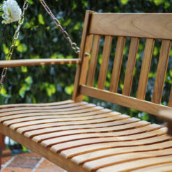 Cambridge Casual Thames 2 -person Natural Teak Wood Outdoor Swing