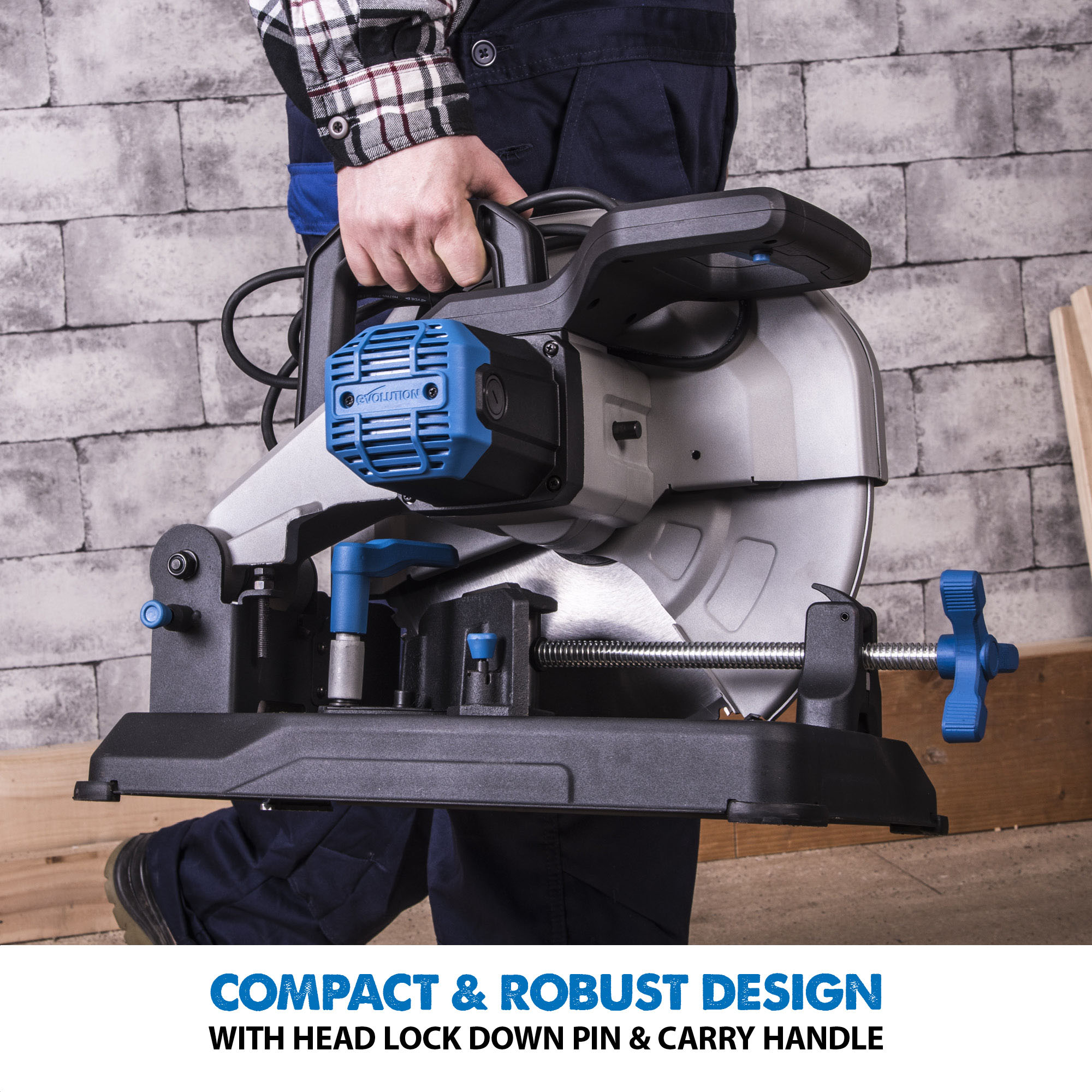 Evolution 15-Amp 14-in Stamped Steel Base Chop Saw