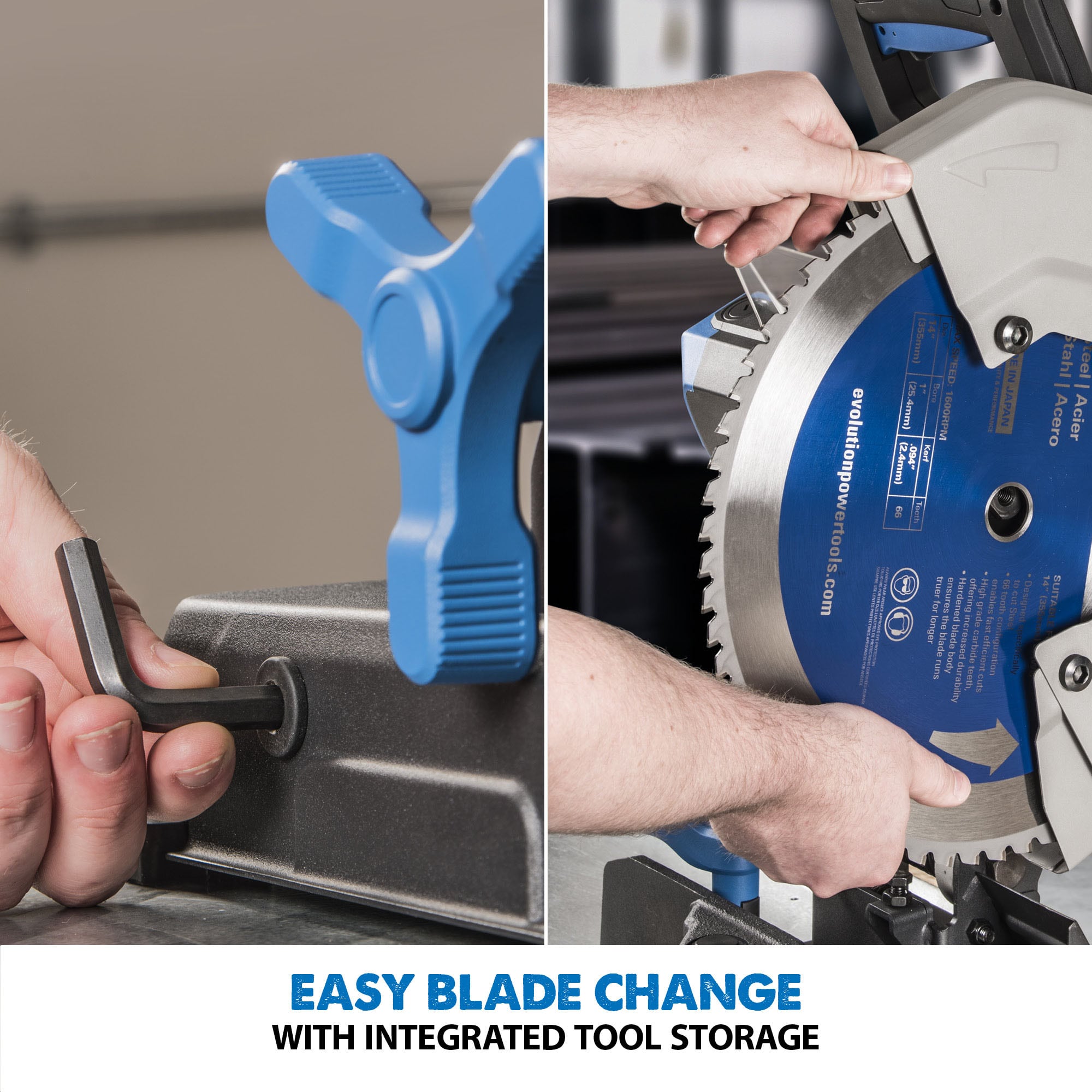 Evolution 15-Amp 14-in Stamped Steel Base Chop Saw