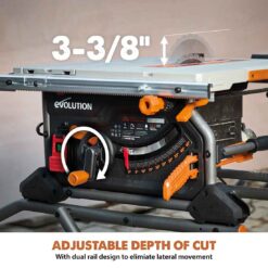 Evolution Table Saws 10-in 15 -Amp 120 -Volt Portable Jobsite Table Saw
