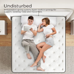 Sweetnight 14-in Medium King Hybrid Memory Foam/Coil Blend Mattress in a Box