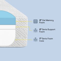 Serta Sheep Dreams 12-in Medium King Memory foam Mattress in a Box