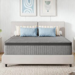 Avenco 12-in Medium King Hybrid Memory Foam/Coil Blend Mattress in a Box