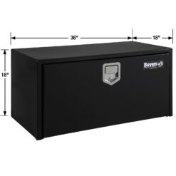 Buyers Products 36-in x 18-in x 18-in Black Steel Underbody Truck Tool Box