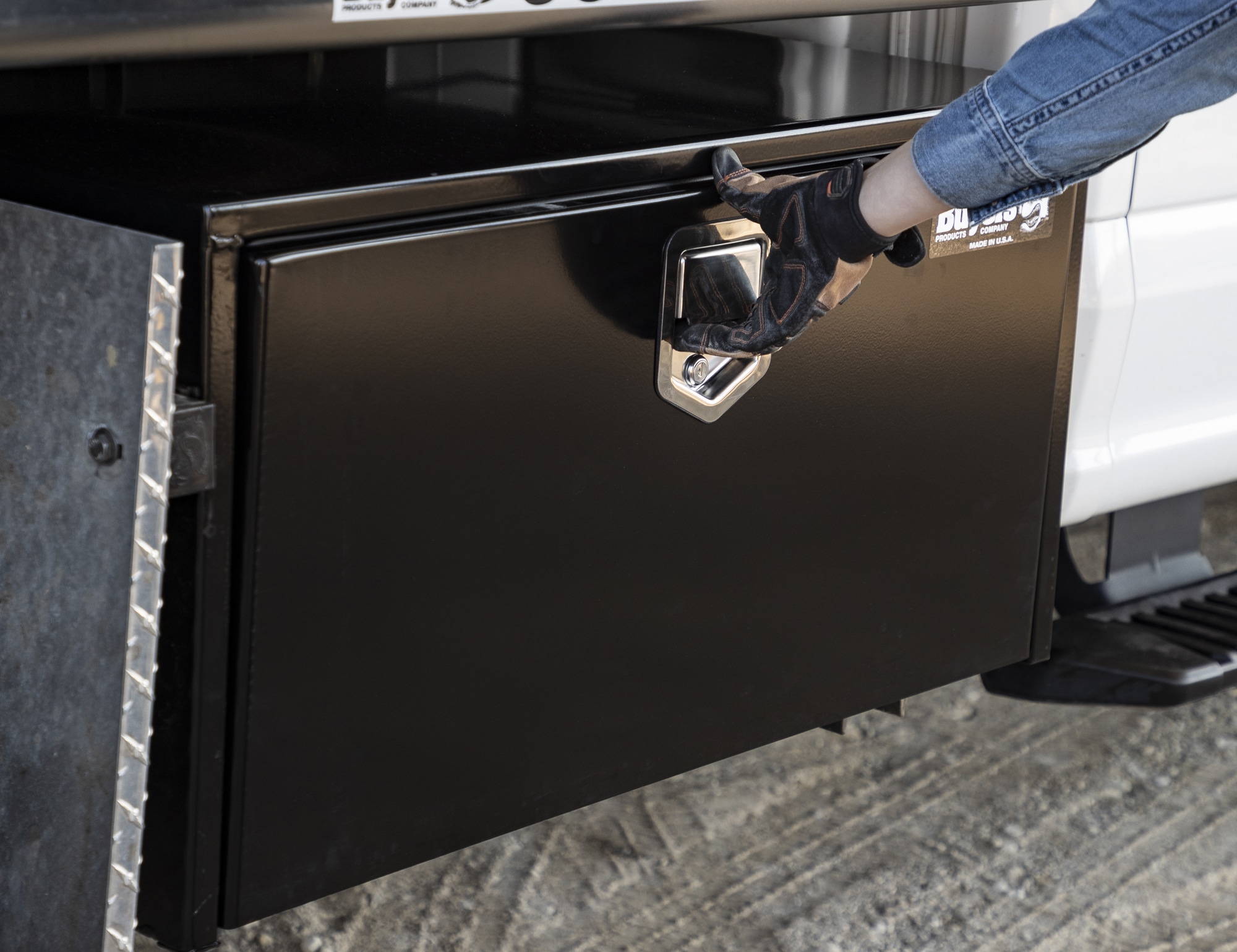 Buyers Products 36-in x 18-in x 18-in Black Steel Underbody Truck Tool Box