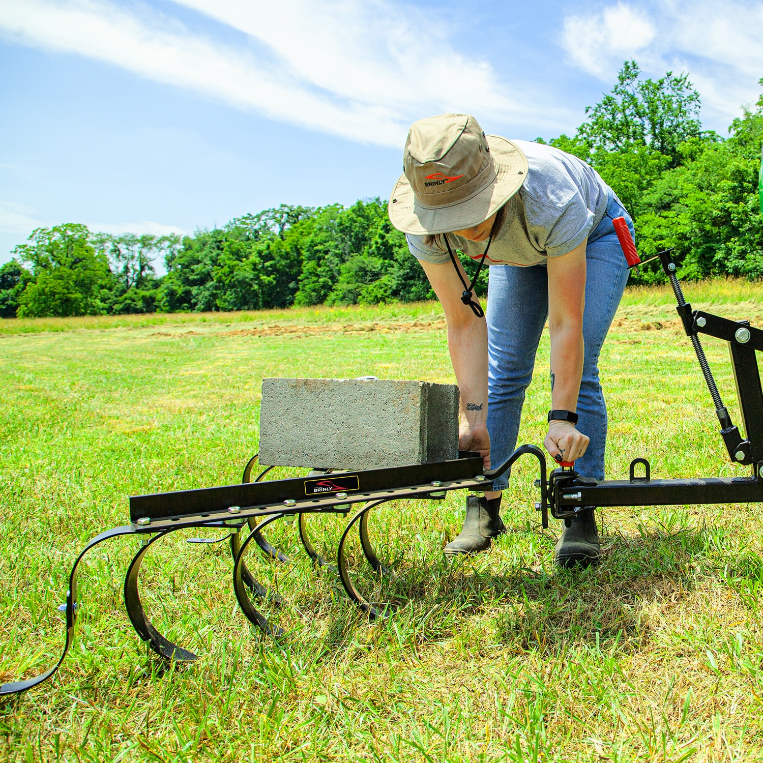 Brinly 40-in Sleeve Residential Attachment Cultivator