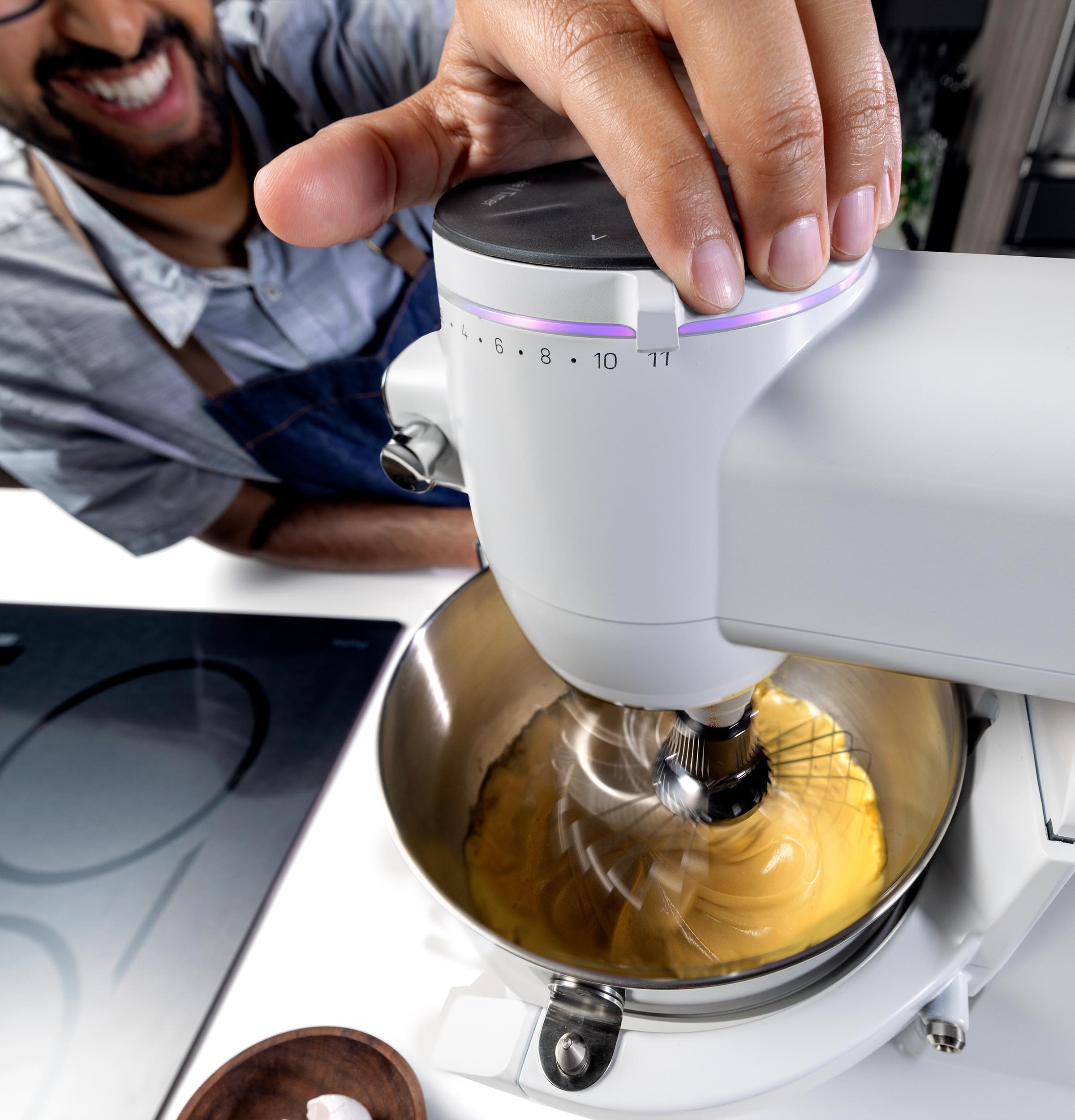 GE Profile Smart Mixer with Auto Sense - White