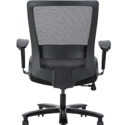 Boss Office Products Black Contemporary Ergonomic Adjustable Height Swivel Upholstered Task Chair