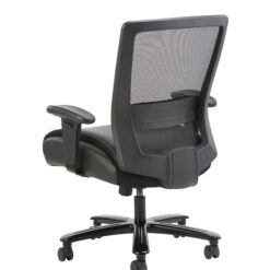 Boss Office Products Black Contemporary Ergonomic Adjustable Height Swivel Upholstered Task Chair