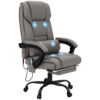 Flynama High Back Vibration Massage Office Chair with 6 Points Remote