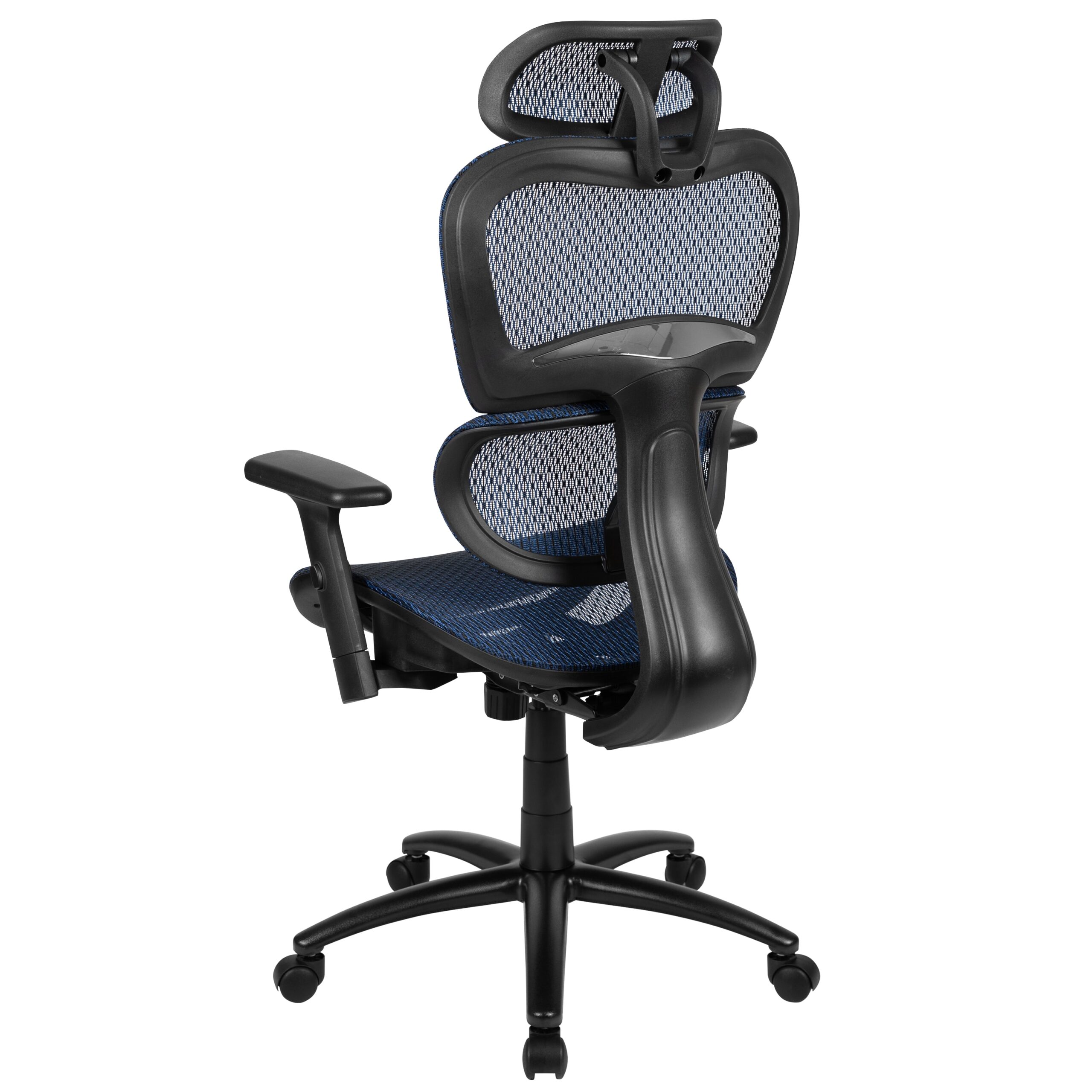 Flash Furniture LO Blue Contemporary Adjustable Height Swivel Mesh Desk Chair